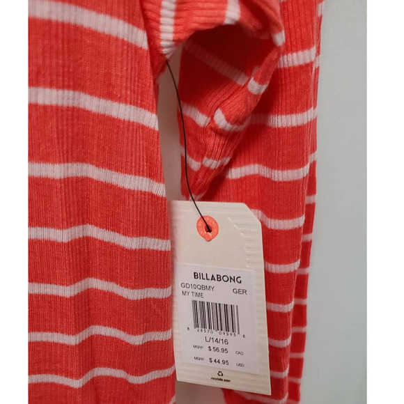 Billabong Kids My Time Dress in Geranium ~ Big Girl's Size Large (14/16) - Picture 7 of 15